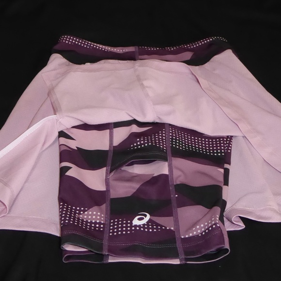 ASICS PINK PURPLE ROSE ACTIVE SKIRT W/SHORTS NEW STRONG 92 TENNIS PICKLEBALL M - Picture 7 of 8